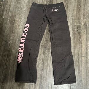 Juicy Couture Dark Gray Hoodie with Orange Label